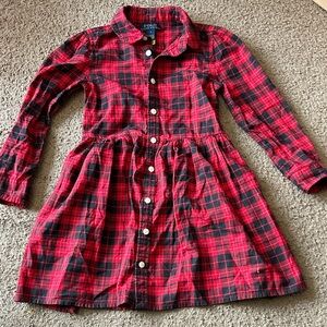 Polo Ralph Lauren Red and Black Plaid Dress